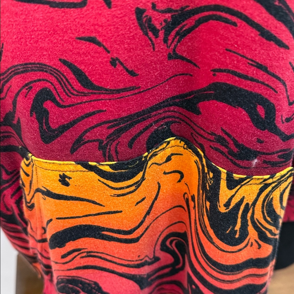 LuLaRoe Vibrant Swirl Hoodie - Picture 4 of 7